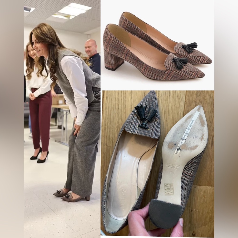 ‘Avery’ Tweed Heels by J.Crew ASO Kate Middleton Royal Princess Duchess - 8